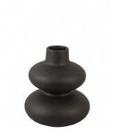 Present Time Vase Eminent Circles small matt Black (PT3894BK)